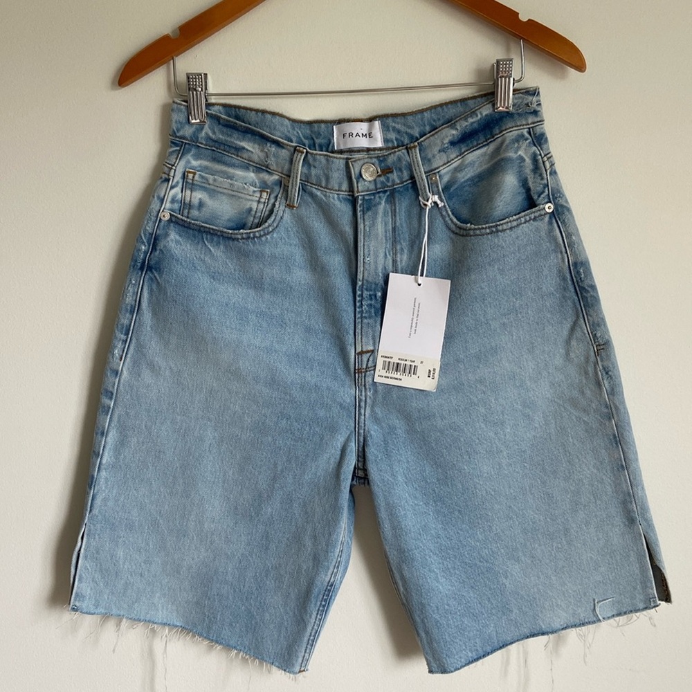 NWT FRAME Rossum 1 Year High Rise Bermuda Shorts SIZE 27